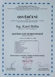 Certifikace osvěčení